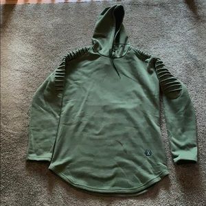 Men’s military green hoodie